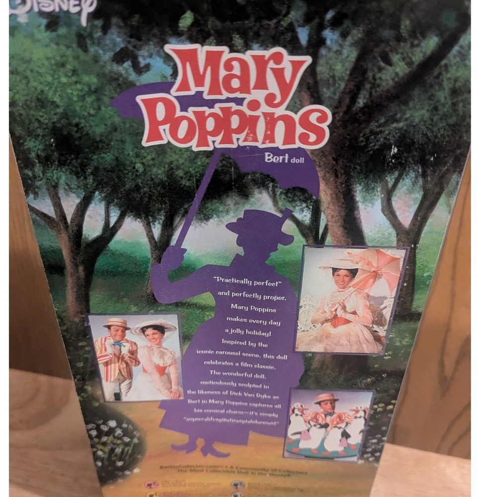 New Disney Mary Poppins Bert Doll Barbie Pink Label M0685 Dick Van Dyke Collect - Picture 7 of 10